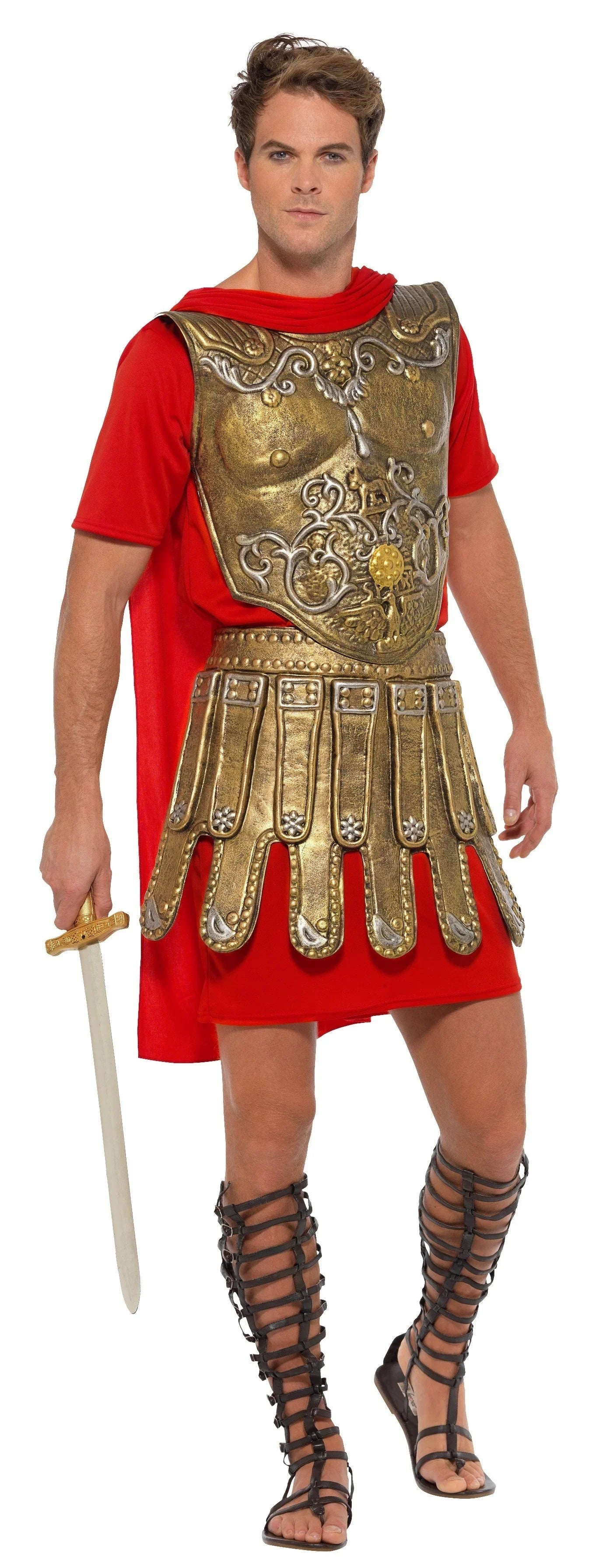 Disfraz de Gladiador con Armadura para Hombre Romano y Griego Smiffys